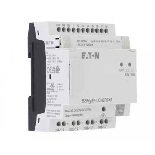 Przekaźnik programowalny 12-24VDC 24VAC 8DI 4DO-R | EATON | EasyE4 | 197212 1