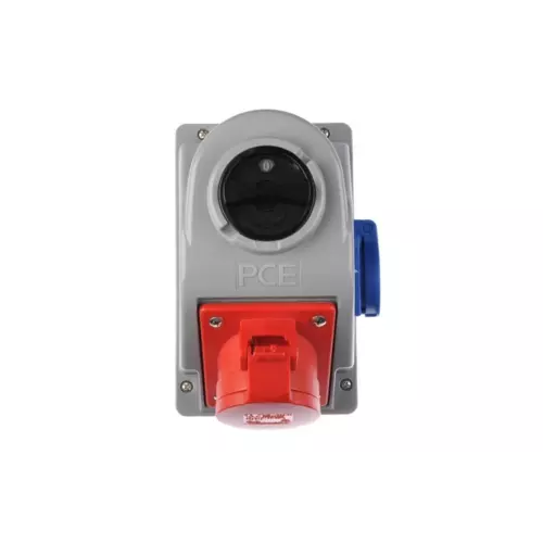 Gniazdo stałe z wyłącznikiem 0-1 16A 5P 400V + 2P+Z 230V IP44 | 96061541W 1