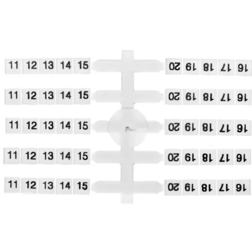 Oznacznik elastyczny do złączek szynowych EO3 /11-20/ 20x10szt. | 003901754 1