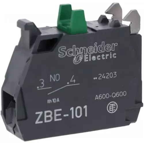 Styk pomocniczy 1NO montaż czołowy | Schneider | Harmony XB4 | ZBE101 1