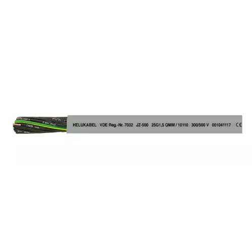 Elastyczny przewód żyły numerowane metrowany JZ-500 4G2,5 Helukabel 10123 1