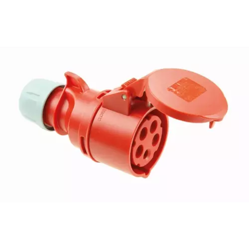 Gniazdo przenośne 32A 5P 400V czerwone IP44 | PCE | SHARK | 225-6 1