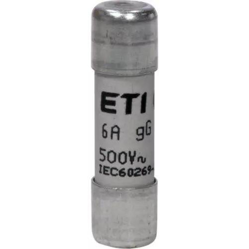 Wkładka topikowa cylindryczna CH10x38 gG 6A/500V | ETI-POLAM | 002651015 1