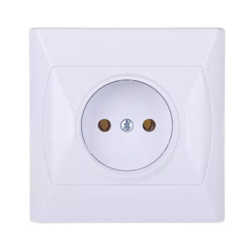 Gniazdo pojedyncze b/u białe | OSPEL | AKCENT | GP-1A/00 1
