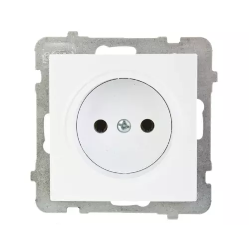 Gniazdo pojedyncze b/u białe | OSPEL | AS | GP-1G/m/00 1