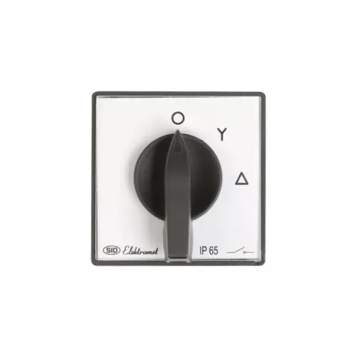 Łącznik krzywkowy gwiazda-trójkąt 3P 25A IP65 25-22 z płytką | ŁUK | 922511 1