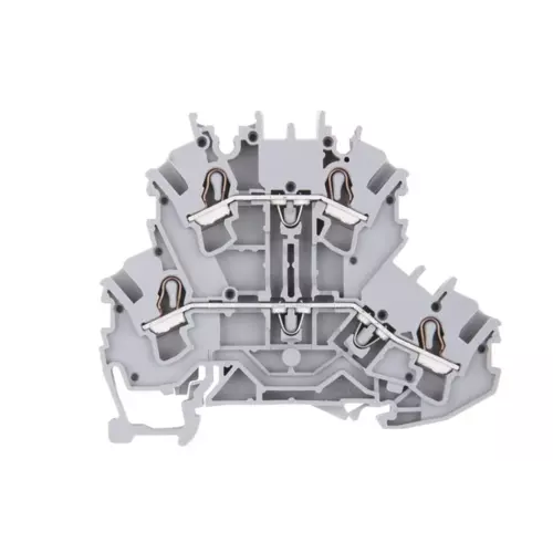 Złączka szynowa 2-piętrowa 2,5mm2 szara L/L TOPJOBS | WAGO | 2002-2201 1