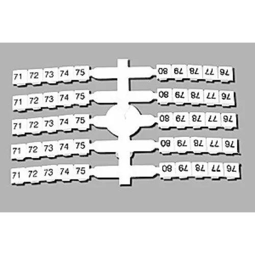 Oznacznik elastyczny do złączek szynowych EO3 /101-150/ 4x50 | 003901776 1