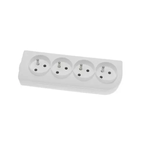 Rozgałęźnik do przedłużacza 4-gniazda z/u biały | PPHU ELGOTECH | GN-40 1