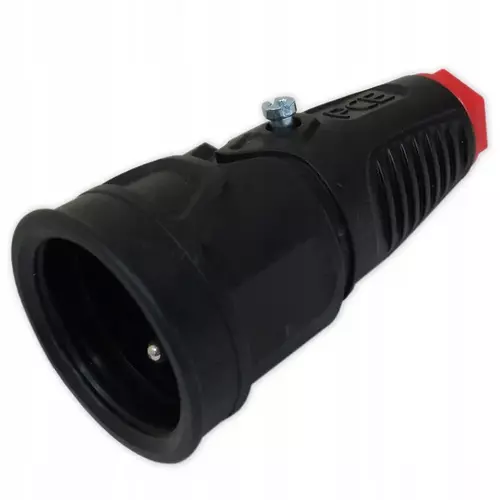 Gniazdo przenośne elektr. czarny 16A 3P IP20 TAURUS2 PCE 2410-srw 1