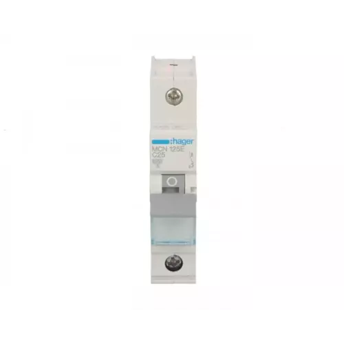 Wyłącznik nadprądowy 1P C 25A 6kA AC | HAGER POLO | MCN125E 1