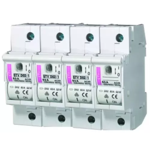 Rozłącznik bezpiecznikowy 3+N 63A STV D02 | ETI-POLAM | D0 | 002271005 1