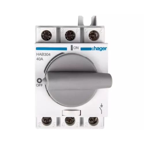 Rozłącznik izolacyjny 3P 40A | HAGER POLO | Rozłączniki H | HAB304 1