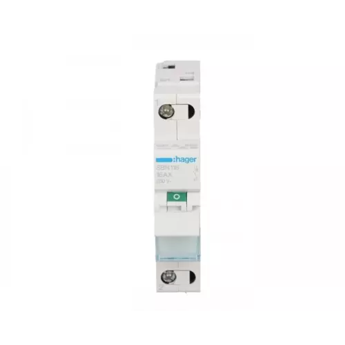 Rozłącznik modułowy 16A 1P | HAGER POLO | Rozłączniki SBN | SBN116 1