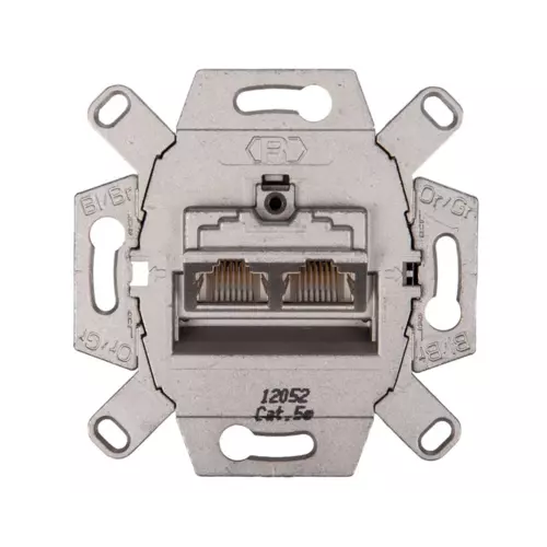 Gniazdo przyłączeniowe podwójne UAE 8/8-bieg. kat. 5e mechanizm | 534555 1