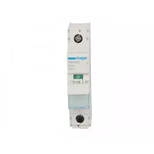 63A 1P | HAGER POLO | Rozłącznik modułowy | SBN163 1