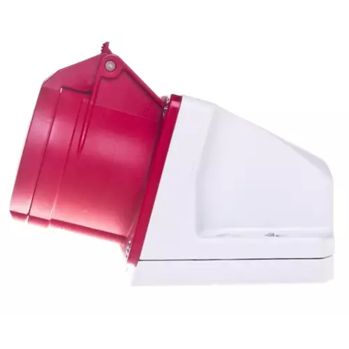 Gniazdo 16A 4P 400V czerwone IP44 /mała obudowa/ | PCE | 114-6k 1