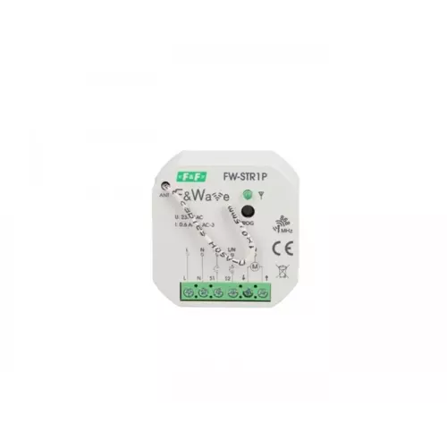Radiowy sterownik rolet 230V- montaż p/t 85-/DC FiWave | F&F | FW-STR1P 1