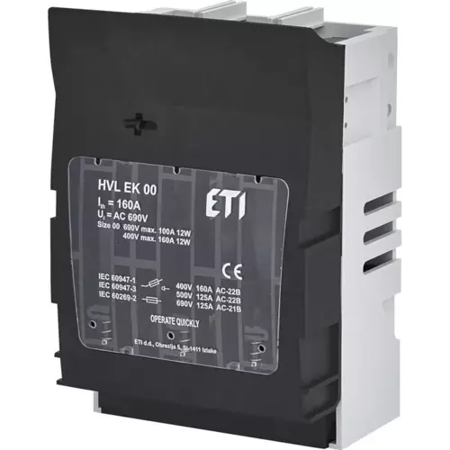 Rozłącznik skrzynkowy HVL EK 00 3p M8 ETI Polam 001701250 1