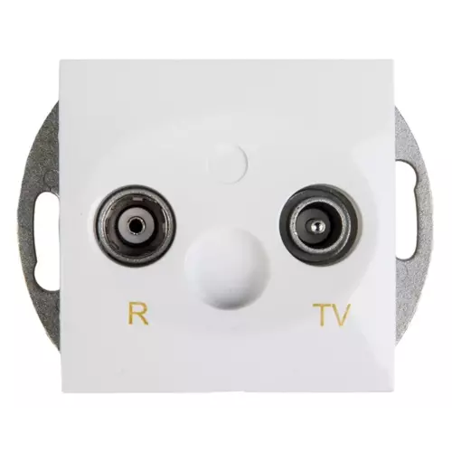 Gniazdo antenowe RD/TV końcowe separowane białe | Kontakt-Simon | DAK.01/11 1