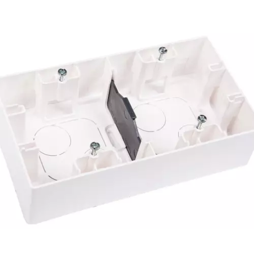 Puszka osprz n/t 4x4mm2 159.5mm 88.5x40mm IP44 biały n/t podwójna | 664799 1