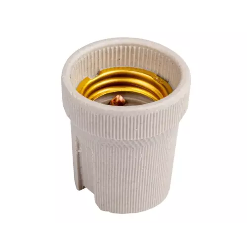 Oprawka do żarówek gniazdo E27 duży gwint ceramiczna 02160 | HLDR | 2160 1
