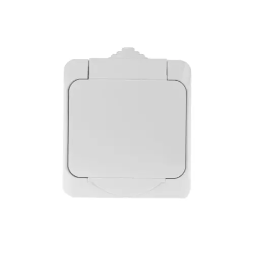 Gniazdo pojedyncze biały z/u 16A IP44 | Schneider | Cedar Plus | WDE000540 1