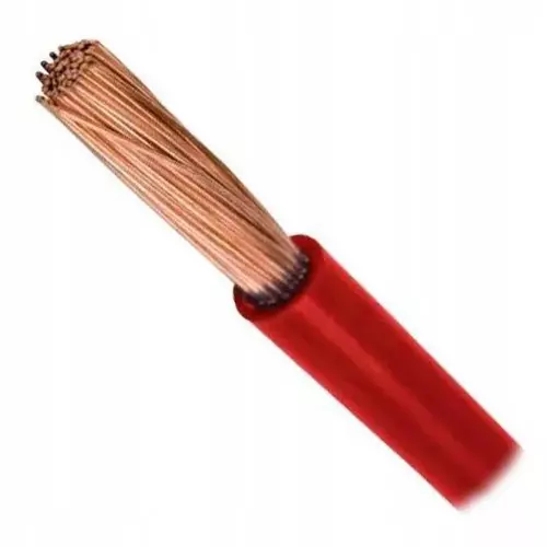 Przewód Okrągły instalacyjny LgY 1 x 4 czerwony Elektrokabel 5907702813936 1