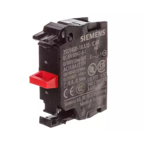 Blok styków 1R montaż czołowy przyłącze śrubowe | 3SU1400-1AA10-1CA0 1