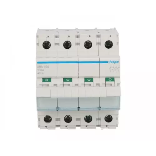 Rozłącznik modułowy 100A 4P | HAGER POLO | Rozłączniki SBN | SBN490 1