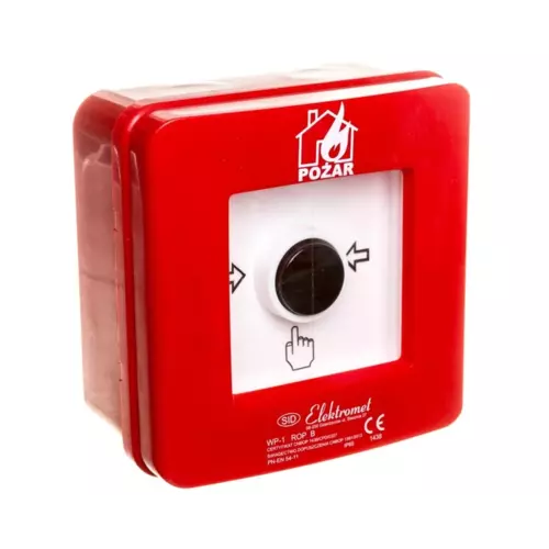 Ręczny ostrzegacz pożarowy NC-NO IP65 WP-1 ROP B | ELEKTROMET | 921406 1