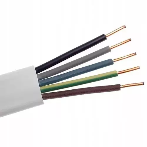 Przewód Płaski instalacyjny YDYp 5 x 4 Elpar 5901854413150 1