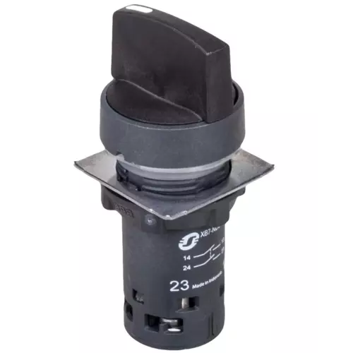 Przełącznik 3 położeniowy czarny 22mm 2Z bez samopowrotu | XB7ND33 1