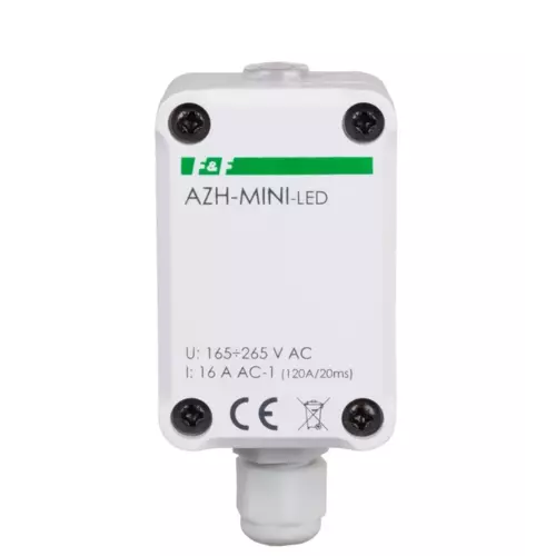 Miniaturowy automat zmierzchowy hermetyczny | F&F | AZ | AZH-MINI-LED 1