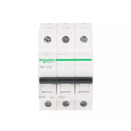 Wyłącznik nadprądowy 3P B 16A 6kA AC K60N | Schneider | A9K01316 1