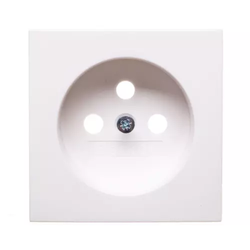 Płytka czołowa gniazda z/u śnieżnobiały | HAGER POLO | 3963808999 1