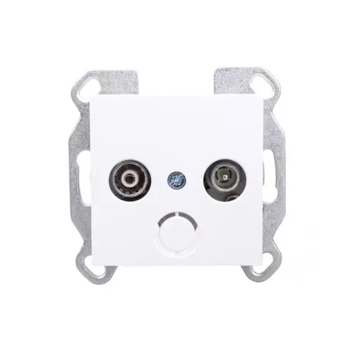 Gniazdo antenowe RTV standard białe | HAGER POLO | Lumina | WL3010 1