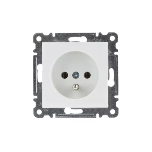 Gniazdo pojedyncze z/u 16A białe | HAGER POLO | Lumina | WL1020 1