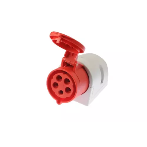 Gniazdo 32A 5P 400V czerwone IP44 | PCE | Gniazda stałe | 125-6 1