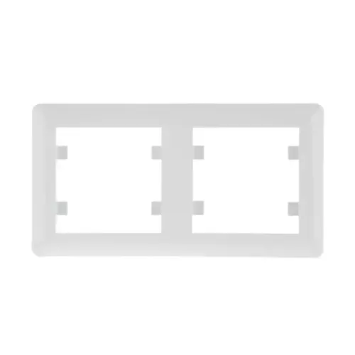 Ramka podwójna pozioma biała | HAGER POLO | Lumina Soul | WL5220 1