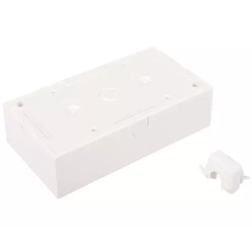 Puszka natynkowa podwójna biała | HAGER POLO | 5310429909 1