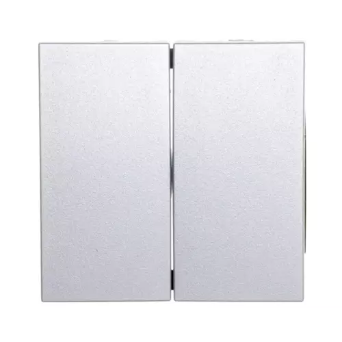 B.1/B.3/B.7 Klawisz podwójny srebrny | HAGER POLO | 16231404 1