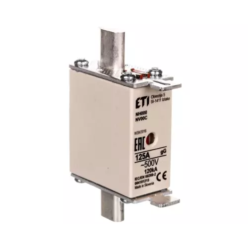 Wkładka bezpiecznikowa KOMBI NH000 125A gG/gL 500V WT-00C | 004181215 1