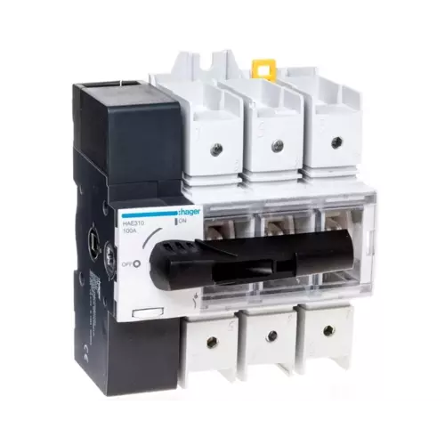 Rozłącznik izolacyjny 3P 100A z widoczną przerwą | HAGER POLO | HAE310 1