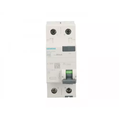Wyłącznik różnicowoprądowy 2P 25A 0,03A Typ AC 30mA 230V | 5SV4312-0 1