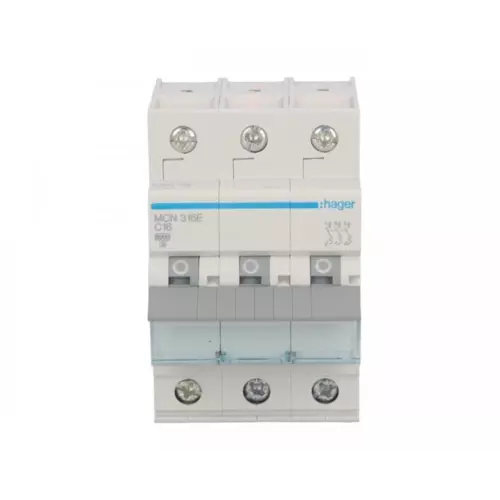 Wyłącznik nadprądowy 3P C 16A 6kA AC | HAGER POLO | MCN316E 1