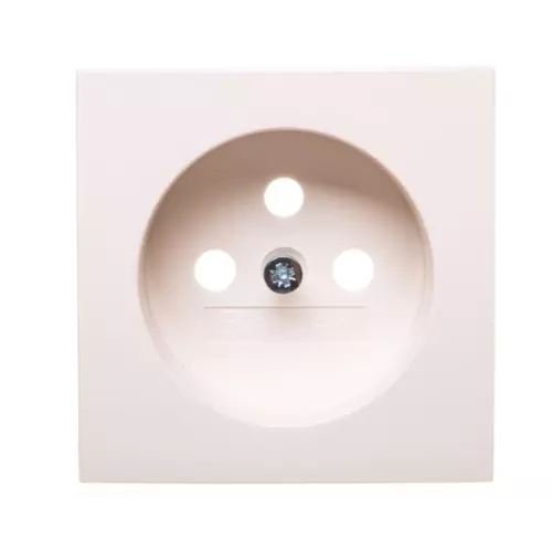 Płytka czołowa gniazda z/u z przesłonami śnieżnobiały | 3965768999 1