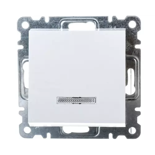 Łącznik schodowy podświetlany biały | HAGER POLO | Lumina | WL0220 1