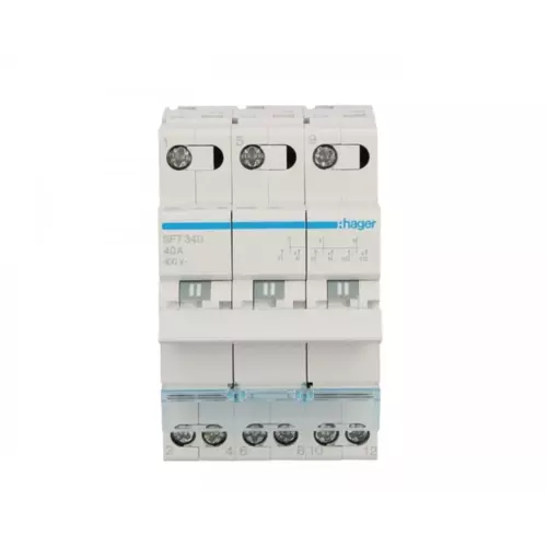 Przełącznik modułowy 1-0-2 40A 3P | HAGER POLO | Przełączniki SF | SFT340 1