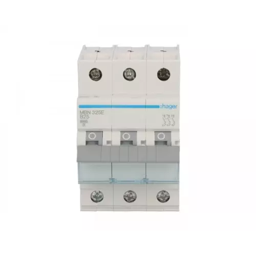 Wyłącznik nadprądowy 3P B 25A 6kA AC | HAGER POLO | MBN325E 1